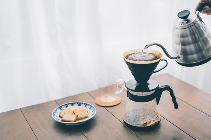 Hario V60 Pour Over Coffee Starter Set, Size 02, Brown