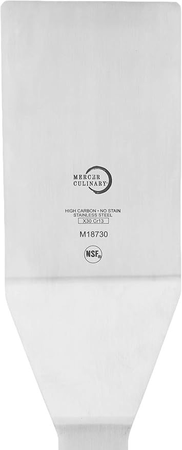 Mercer Culinary Millennia Turner, 4 Inch by 2-1/2 Inch Blade, Black Handle