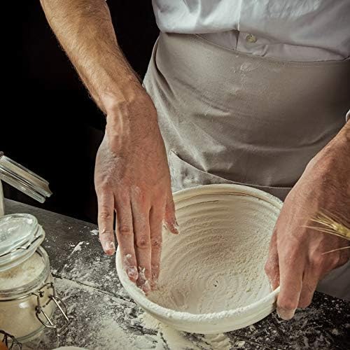 9 inch Round Banneton Bread Proofing Basket Liner SUGUS HOUSE Brotform Dough Rising Baking Bowl Dough Gifts for Bakers Proving Baskets for Sourdough