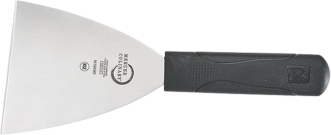 Mercer Culinary Millennia Grill Scraper, 4 Inch x 4-1/2 Inch Blade, Black Handle