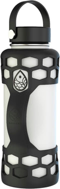 REUZBL Silicone Boot Sleeve Protector with Handle – Compatible with Hydro Flask 40oz, 32oz, 24oz, 21oz – Protective Bottle Bumper for Stainless Steel Water Bottles