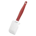 Rubbermaid Commercial Products High Heat Resistant Silicone Heavy Duty Spatula/Food Scraper, 9.5-Inch, 500°F Heat Resistant, Red Handle, for Baking/Cooking/Mixing, Commercial Dishwasher Safe