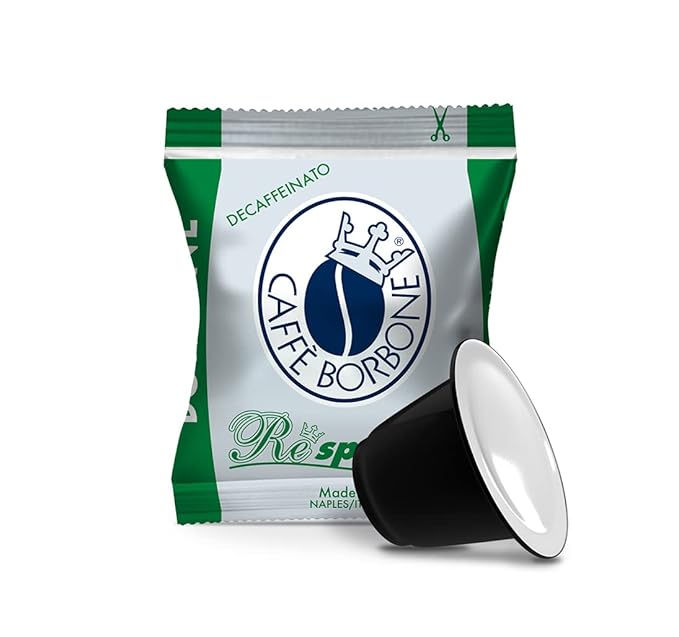 Caffè Borbone Decaffeinated Nespresso Compatible Espresso Coffee Pods, 50 Count Espresso Pods