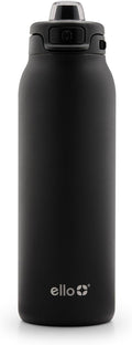 Ello Pop & Fill Stainless Steel Water Bottle with Quick Fill Technology, Double Walled Vacuum Insulated Metal, Leak Proof Locking Lid, Sip & Chug, BPA Free, Holiday Gift for Him Her, 22oz, 32oz, 40oz