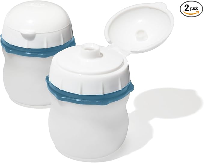 OXO Good Grips Prep and Go Silicone Squeeze Bottle 2 Pack - Ocean Blue
