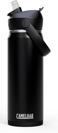 CamelBak Thrive Flip Straw Water Bottle 20oz - Insulated Stainless Steel, Black