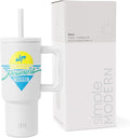 Simple Modern Dude Perfect Kids 24 oz Tumbler with Handle and Silicone Straw Lid | Spill Proof and Leak Resistant | Reusable Stainless Steel Bottle | Gift for Boys Girls | Trek Collection | Pound It