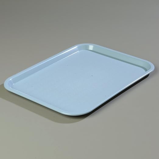 Carlisle FoodService Products Cafe Plastic Fast Food Tray, 12" x 16", Slate (Pack of 2)