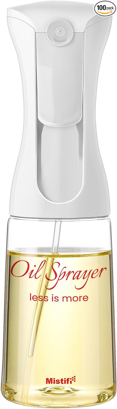 Mistifi Oliver Oil Sprayer for cooking, Spray bottle 6oz, Non-Aerosol Refillable Dispenser Oil Mister FS600 Less is More
