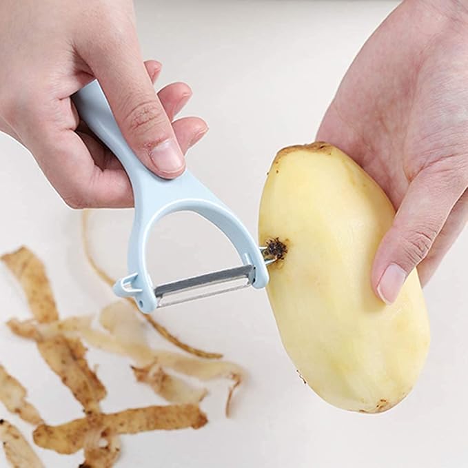 Potato Peelers 3 Pack, Fruit Peelers Potato Peeler, Cucumber, Apple Peelers for kitchen Original Vegetable Peeler-Set of 3 (Stainless Steel)