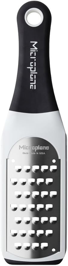 Microplane Artisan Series Cheese Grater and Zester (Extra Coarse, White)