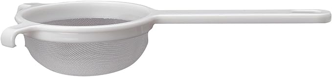 HIC Kitchen Double-Ear Fine Mesh Strainer, BPA-Free, 4-Inch, For Sifting Baking Ingredients, Straining, And Draining Soups And Sauces