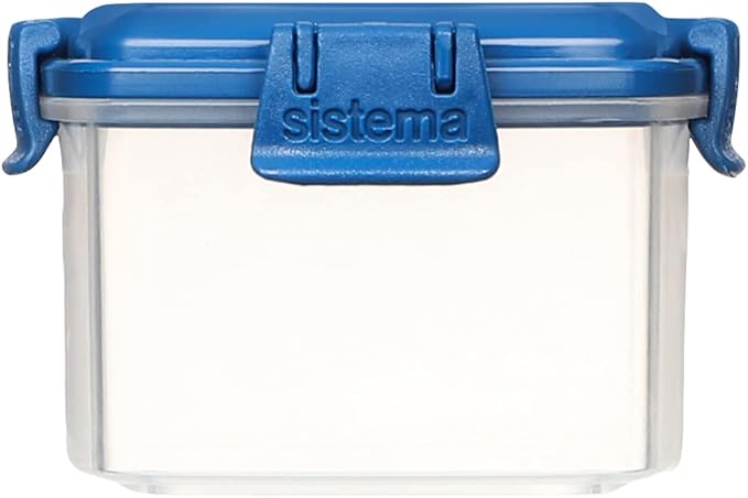 Sistema To Go Collection Mini Knick Knack Snack Container, 2 oz./60 mL, Pink/Green/Blue/Purple, 4 Count