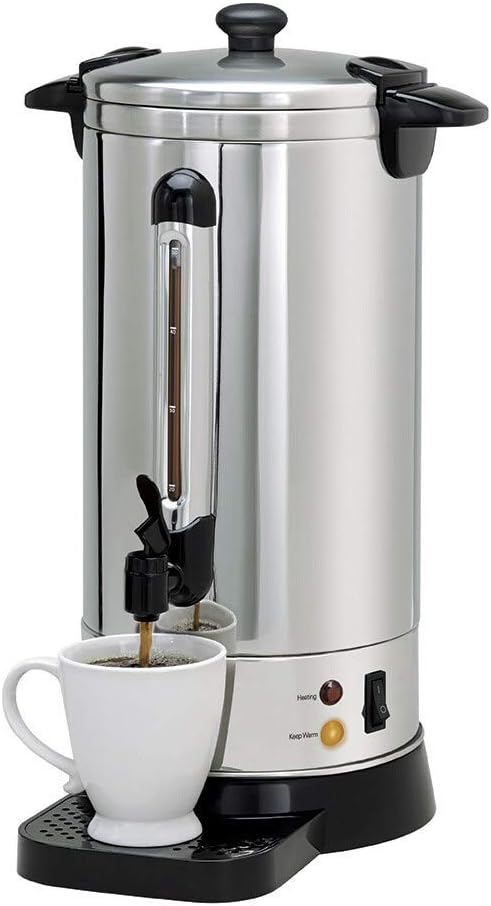 NESCO CU-50, Professional Coffee Urn, 50 Cups, Stainless Steel