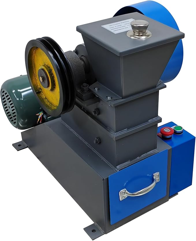 Rock Crusher 220V Mini Jaw Crusher Can Crusher Steel Stone Grinder Industrial Shredder Rock Crusher Machine 2.2KW Ore Coal Stone Crushing Machine 100x60 mm