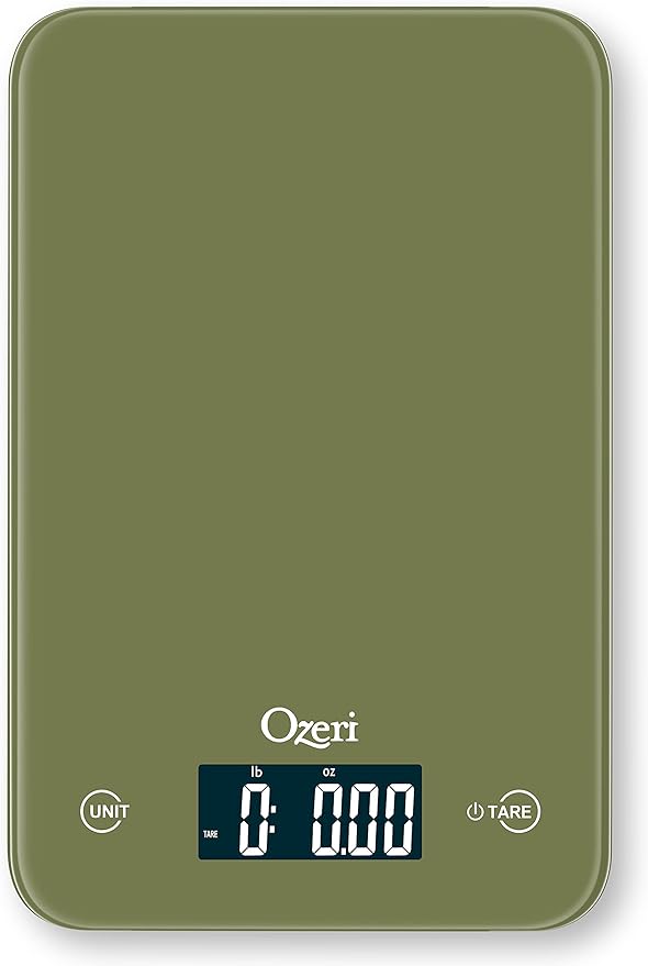 Ozeri Touch Professional Digital Kitchen Scale (12 lbs Edition) in Tempered Glass