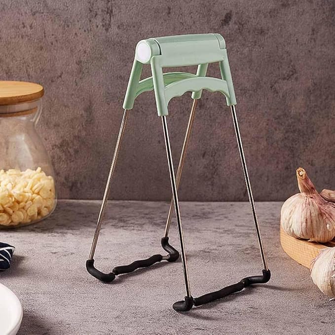 2 PCS Stainless Steel Hot Bowl Clip,Stainless Steel Bowl Lifter Clips,Multifunction with Plastic Handle Foldable Bowl Clip Kitchen Tools Cooking Tongs Ideal to Hold Dishes, Bowls, Pans and More
