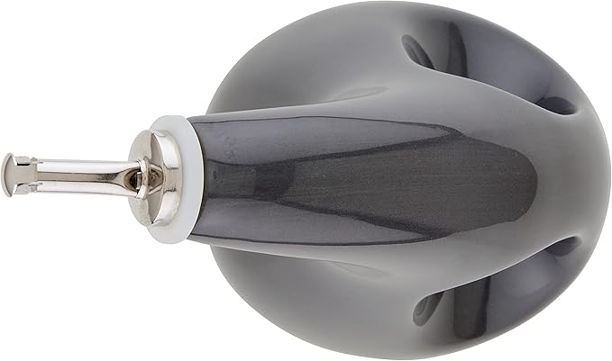 Rachael Ray 48465 Ceramic EVOO Oil and Vinegar Dispensing Bottle with Spout, 24 Ounce - Dark Gray