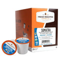 Fresh Roasted Coffee, Organic Sumatra Water-Processed Decaf | 100% Single Origin, USDA Organic, Kosher | Medium Roast K-Cup Compatible | 24 Pods
