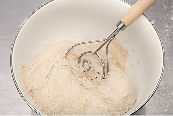 Mrs. Anderson’s Baking Dough Whisk, 18/8 Stainless Steel Blade, 12-inch