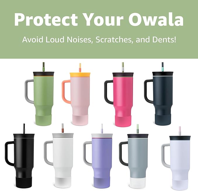 Jmoe USA Silicone Sleeve for Owala 40oz Tumbler | Fits Handle Tumbler Only | Anti-Slip Boot | Protects Against Dents & Scratches | Protector for Bottom of Cup | BPA Free (Camo Cool)