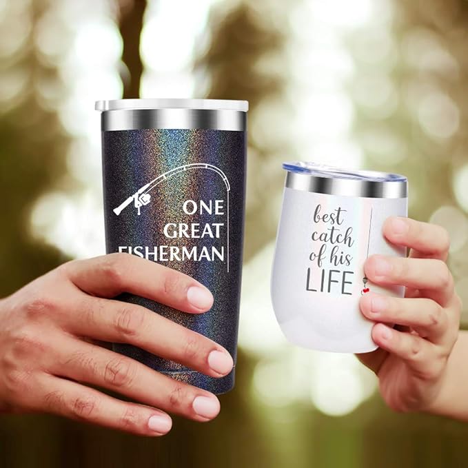 Wedding Anniversary for Couple Friend Lovers Cups Stainless Steel Wine Tumbler Travel Mug with Straw and Lid,2 Pack
