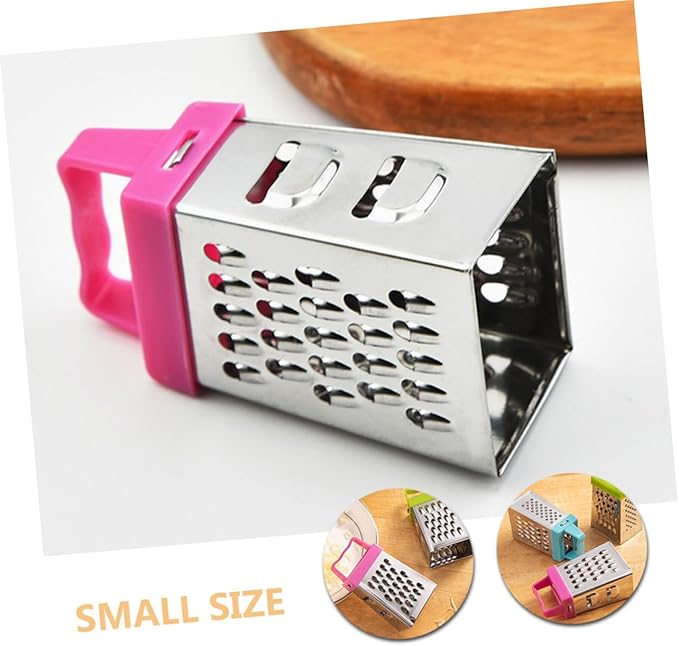 PRETYZOOM 12pcs Mini Cheese Grater Box Stainless Steel Handheld Fruit Vegetable Slicer Easy to Use and Clean Multi-functional Kitchen Tool
