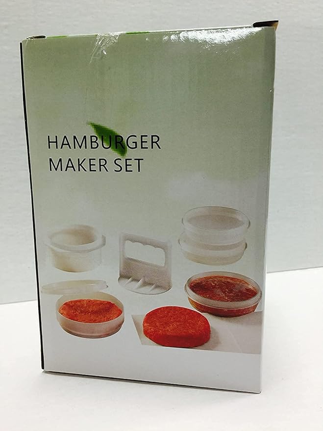 Hamburger Press Patty Maker Freezer Containers - All In One Convenient Package - 10 Pieces Set Hamburger Patty Mold - Essential Tool to Make hamburger Patties – Ideal BBQ Gift For Family And Friend