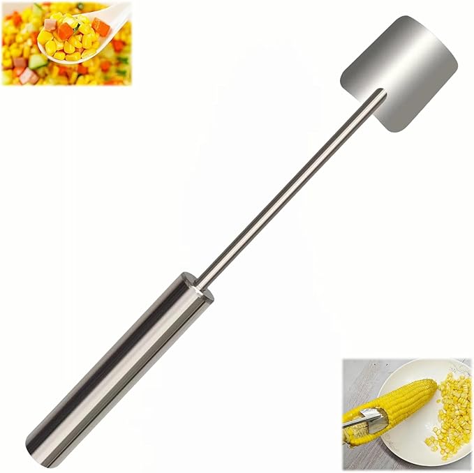 Latest Corn Peeler | Long-Handle Stainless Steel Kernel Remover | Fast, Labor-Saving & Safe | Easy-Clean Tool for Home, Restaurants & BBQs (CK-C(1Pcs))