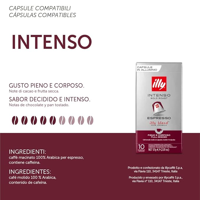 illy E.S.E. Coffee Pods - Single-Serve Capsules – Intenso Dark Roast - Notes Of Cocoa & Dried Fruit - For E.S.E Machines - Extraordinary Aroma & Body – 18 Count, 12 Pack