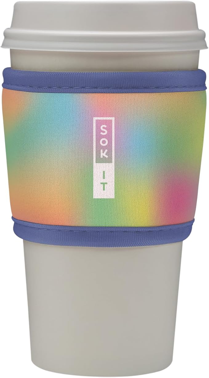 Sok It HotSok Coffee & Tea Reusable Insulated Neoprene Cup Sleeve (Dreaming in Color)