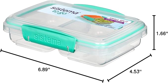 Sistema 11.8 Ounce Small Split Storage Container (Colors may vary)