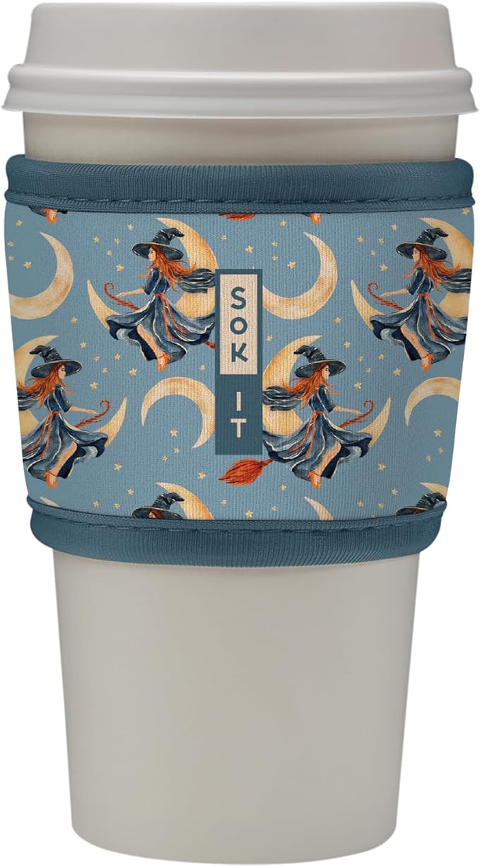 Sok It HotSok Coffee & Tea Reusable Insulated Neoprene Cup Sleeve (Witching Hour)