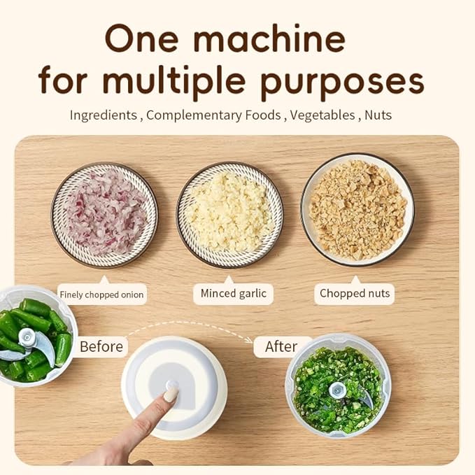 Garlic Masher Wireless Mini Home Garlic Press Food Blender Electric Garlic Masher Portable Garlic Mash Machine