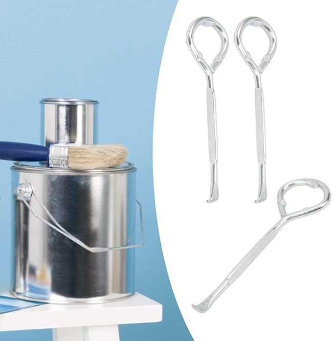 Fafeicy 24Pcs Paint Can Lid Opener, Metal Paint Can Opener, Paint Bottle Opener M10 Steel Beer Jar Tin Manual Opening Tool for opening paint buckets, latex paint cans (Pack of 2)