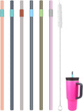 Replacement Straws for Owala 40oz Tumbler, with 1 Brush,6 Pack (6 Colours)
