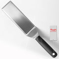 Professional Metal Spatula for Cast Iron Skillets and Flat Top Grills, Full Tang Silicone Handle, Stainless Steel Blade, Smash Burger Spatula Turner for Flipper, Cooking, BBQ, 3"x8"