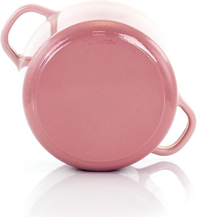 Crock-Pot Artisan Round Enameled Cast Iron Dutch Oven, 3-Quart, Blush Pink