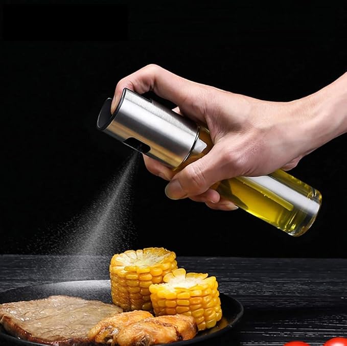 Oil Sprayer for Cooking Olive Oil Sprayer Mister for Air Fryer Vegetable Vinegar Oil Portable Mini Kitchen Gadgets for Baking,Salad,Grilling,BBQ,Roasting(1 Pack)