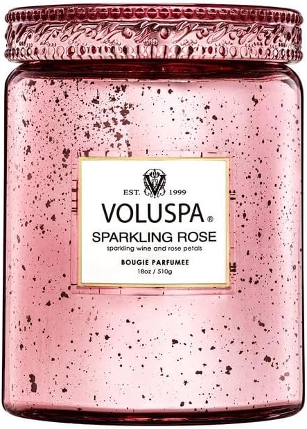 Large - Sparkling Rose by Voluspa for Unisex - 18 oz Candle