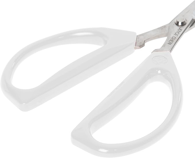 Joyce Chen Original Unlimited Kitchen Scissors All Purpose Kitchen Shears With Comfortable Handles, White 2.0