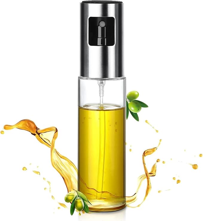 Oil Sprayer for Cooking, 100ml Olive Oil Sprayer Mister, Oil Spray Bottle for Kitchen, Portable Kitchen Gadget for Air Fryer, Baking, Salad, Grilling, Roasting,Olive Oil Dispenser