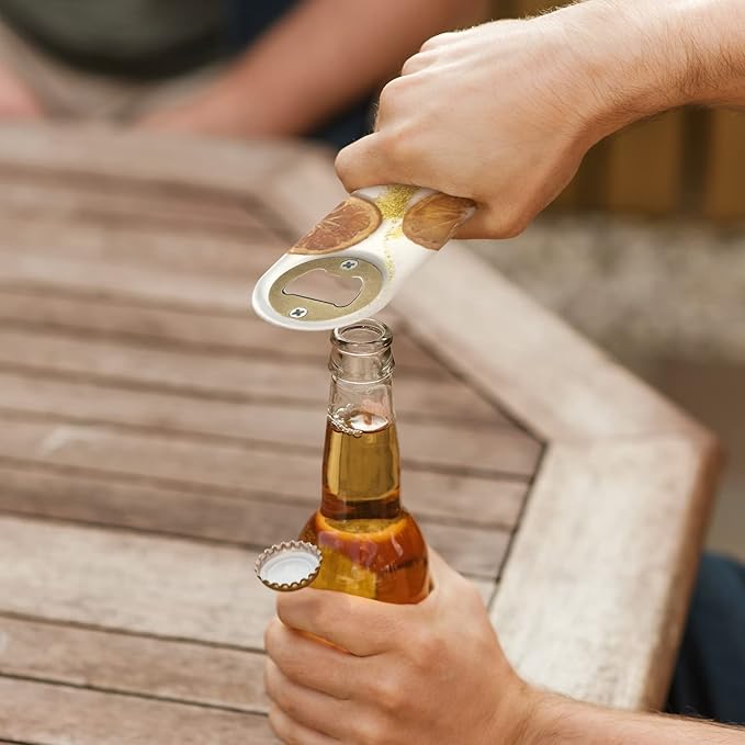 50 Set DIY Bottle Opener Inserts - Stainless Steel Metal Insert Kits - Bronze Resin Finish - Beer Bottle Opener DIY Hardware