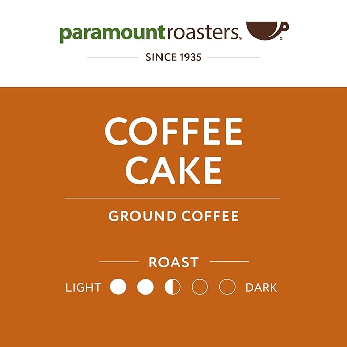 Paramount Roasters, Coffee Cake Flavored Ground Coffee, 12oz medium roast (Paramount Coffee Company)