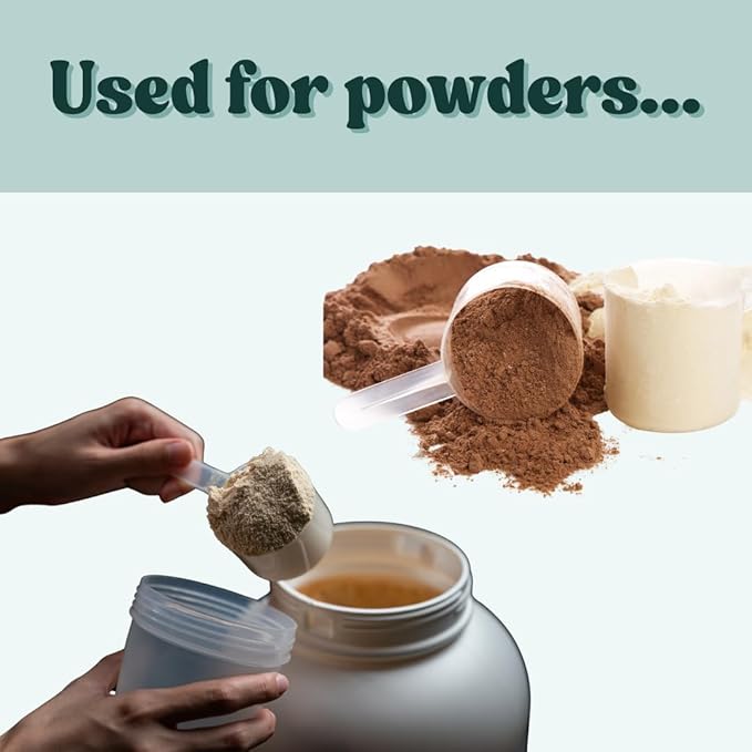 50 mL (50 CC | 1.69 Oz.) Long Handle Scoop for Measuring Coffee, Pet Food, Grains, Protein, Spices and Other Dry Goods (Pack of 25)