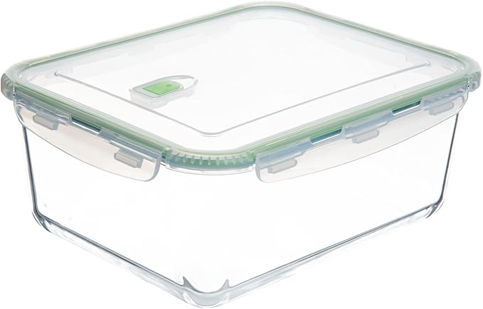 120 oz Large Glass Food Storage Containers with Airtight Lids 3.5 L Family Size Extra Large Bakeware Marinating Lock Baking Dish Container Glass Bowls Rectangle