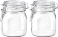 Bormioli Rocco SYNCHKG114546 Fido Clear Glass Jar with 85 mm Gasket, 0.75 Liter (Pack of 2)
