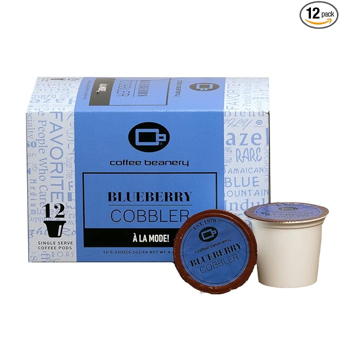 Blueberry Cobbler Coffee Pods by Coffee Beanery | 12ct Medium Roast Arbica Coffee