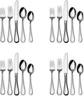 Mikasa 5100237 Bravo 20-Piece 18/10 Stainless Steel Flatware Set, Service for 4