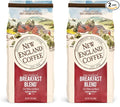 New England Coffee Breakfast Blend Medium Roast Ground Coffee, 12oz Bag (Pack of 2)